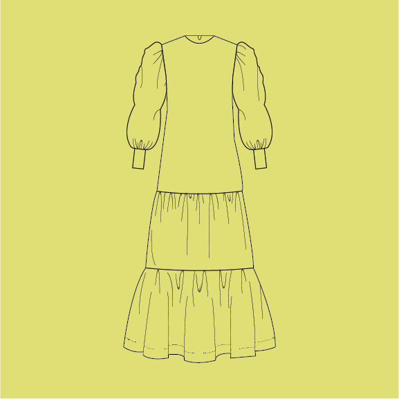 Vestidos Manga Corta