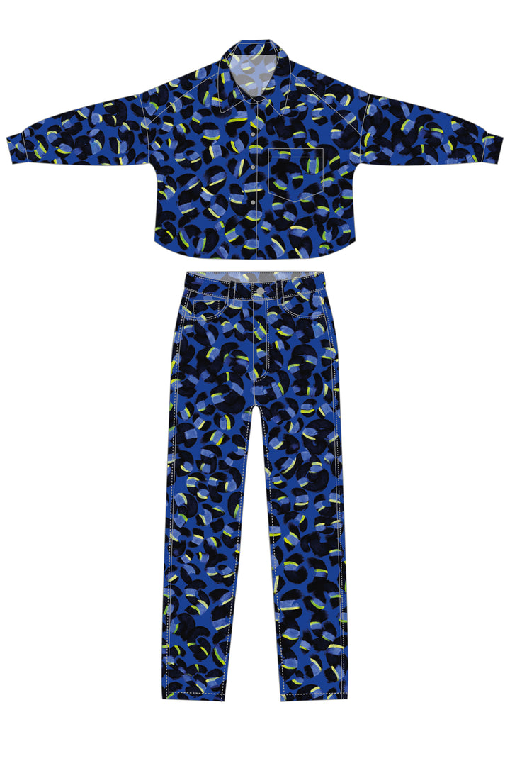 Set Coral in Blue