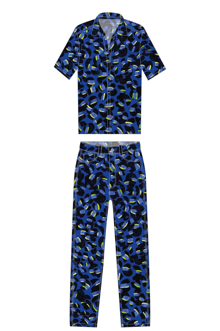 Set Coral in Blue