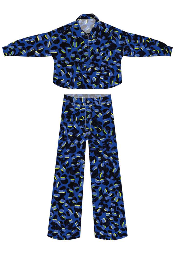 Set Coral in Blue
