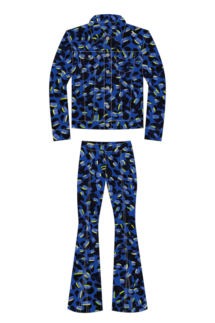 Set Coral in Blue
