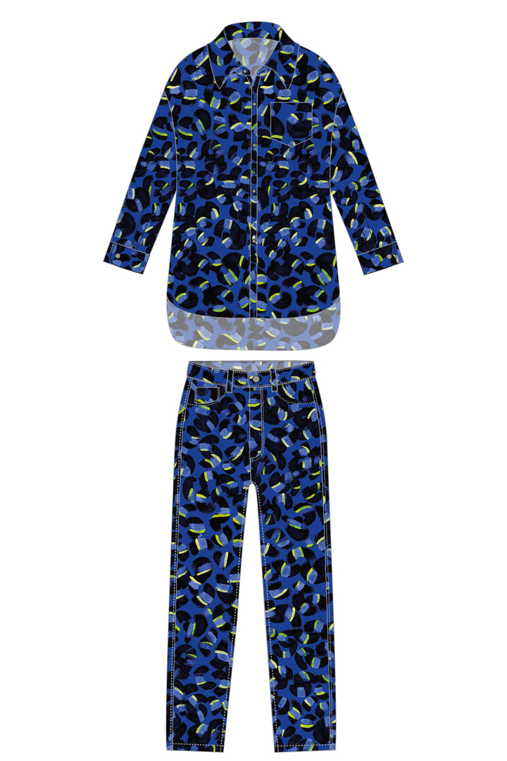 Set Coral in Blue
