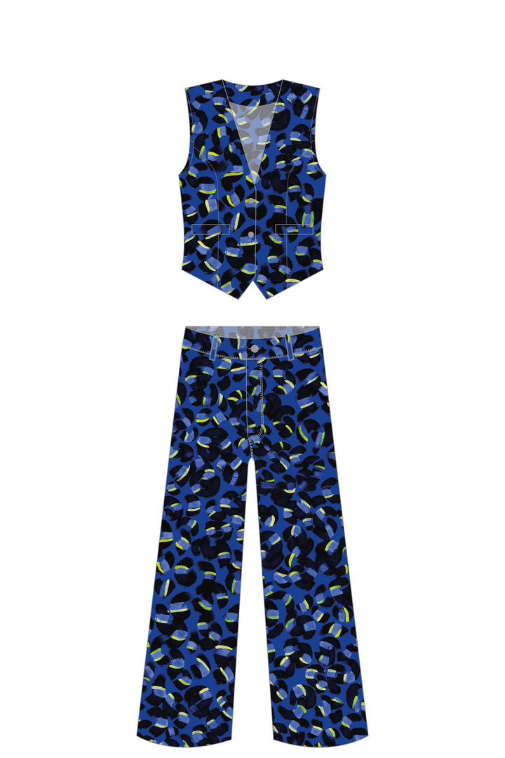 Set Coral in Blue