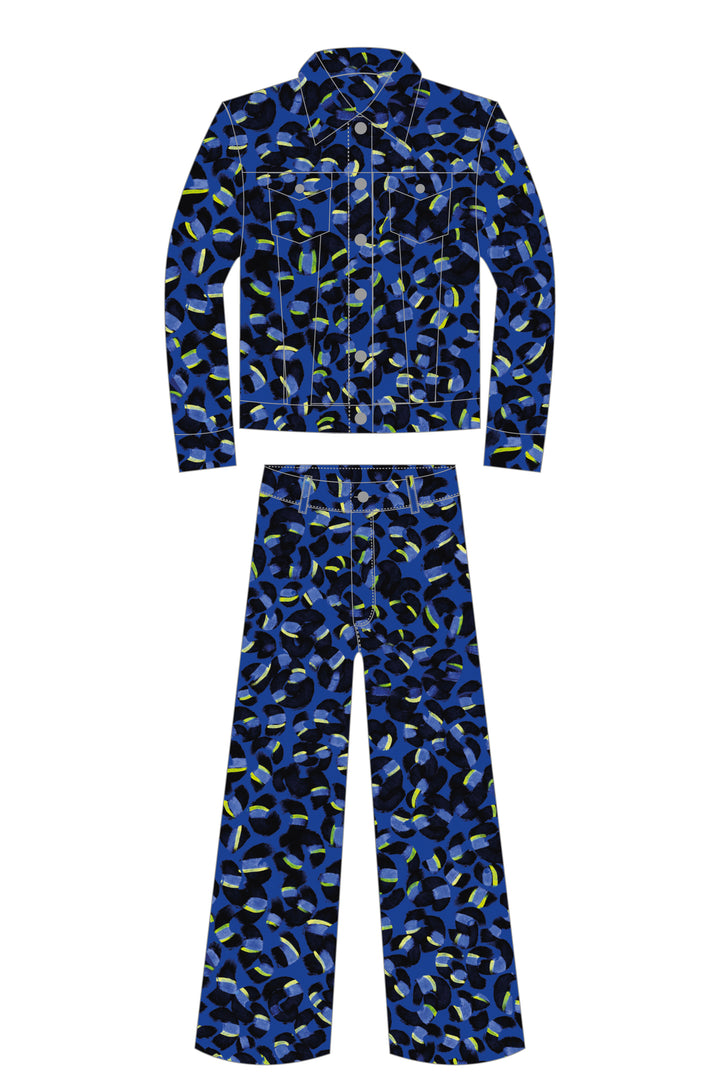 Set Coral in Blue