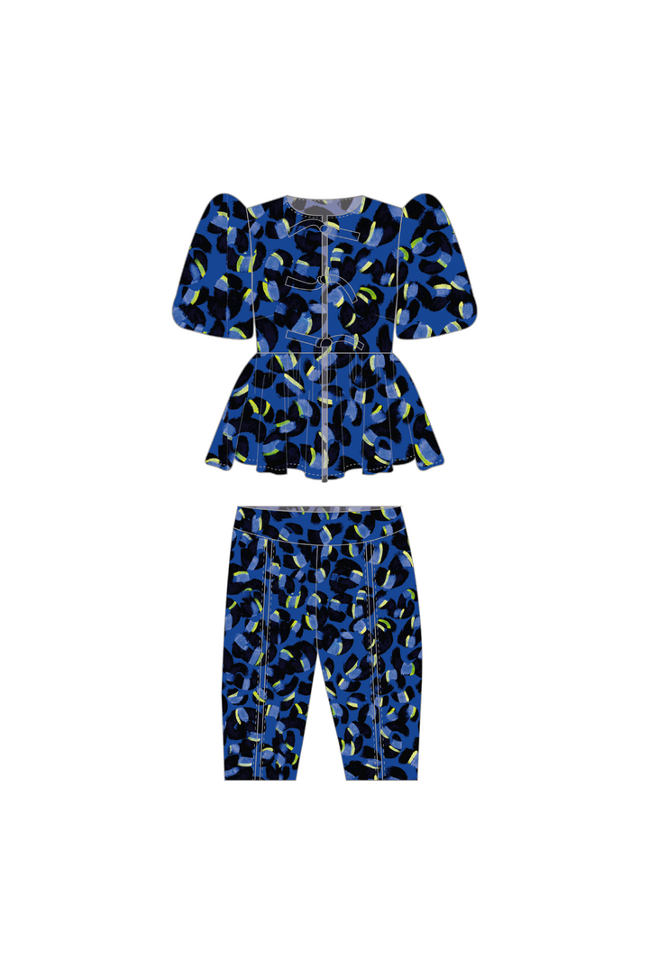 Set Coral in Blue