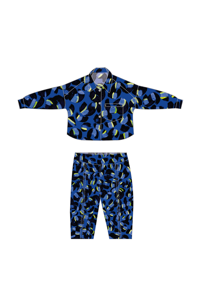 Set Coral in Blue