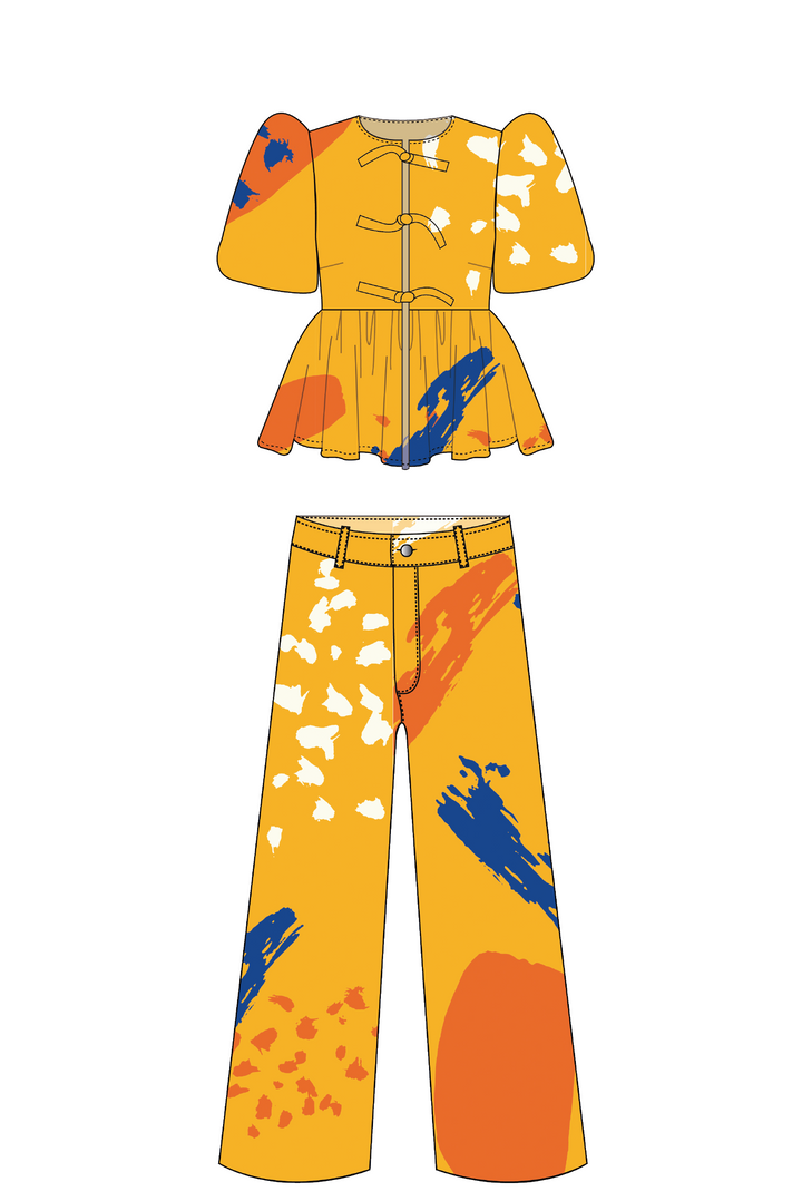 Set Messy Yellow