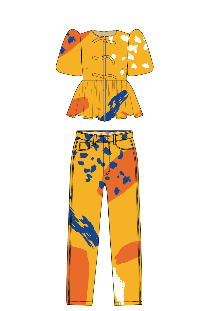 Set Messy Yellow