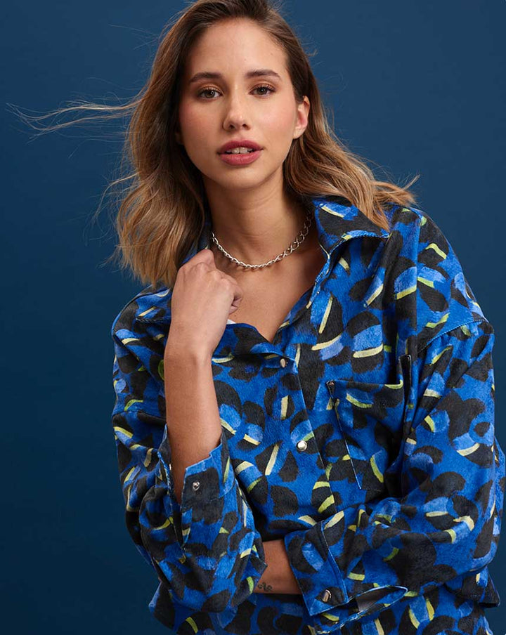 Set Coral in Blue