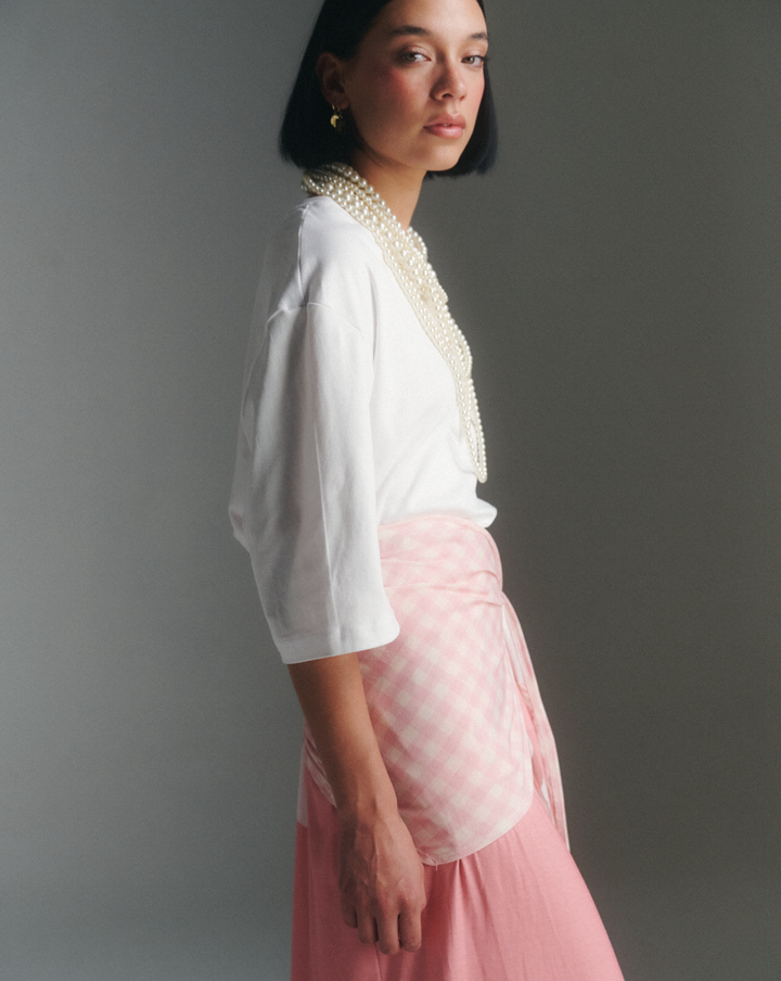 Falda + Pañuelo Tropical Pink