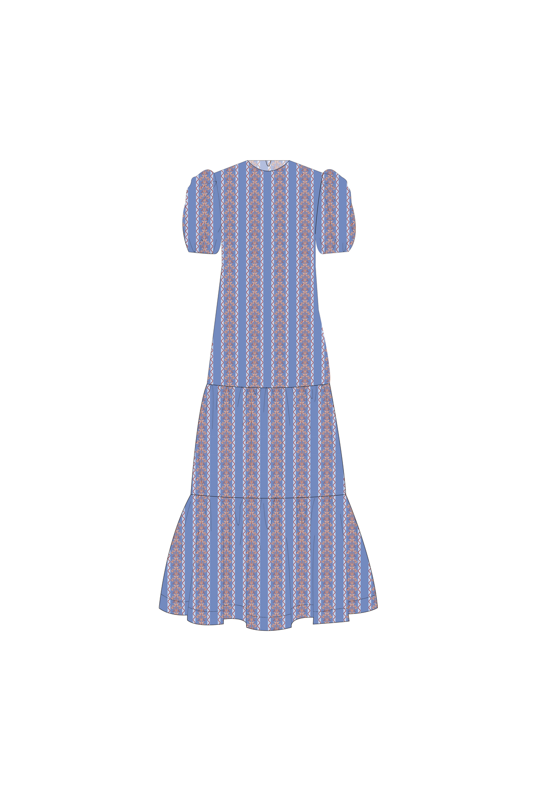 Vestido Manga Corta