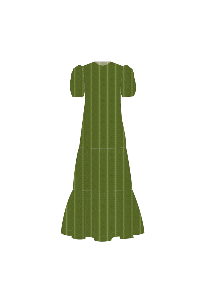 Vestido Manga Corta