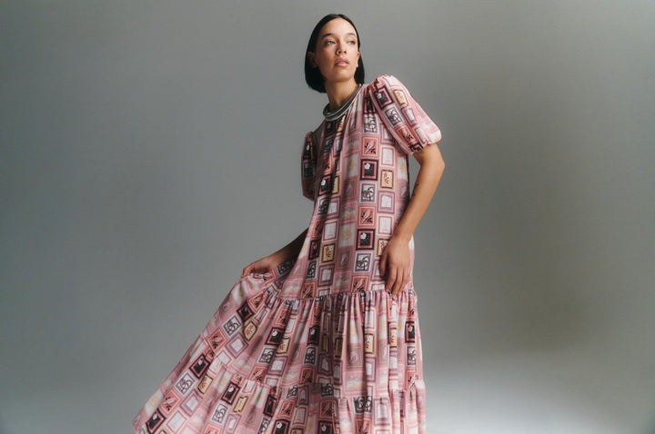 Vestido Manga Corta Pink Lady Tour