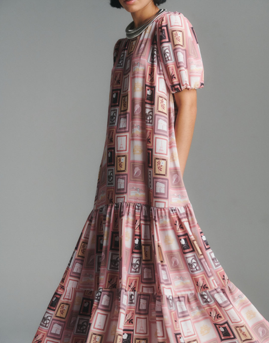 Vestido Manga Corta Pink Lady Tour