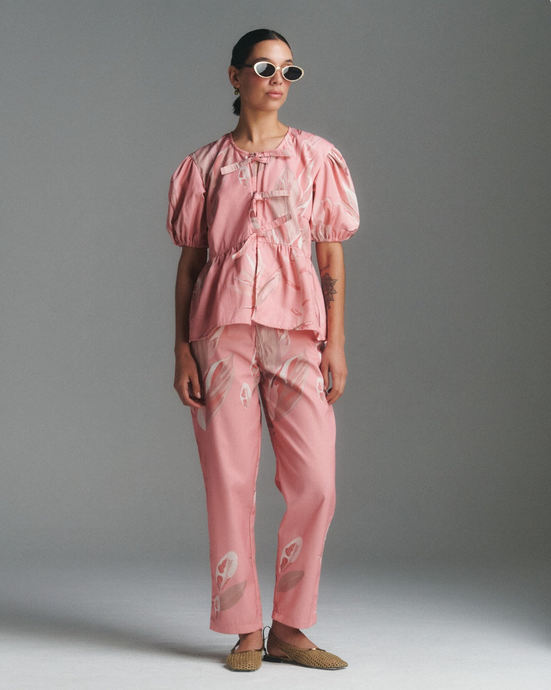 Pantalón Recto Tropical Pink