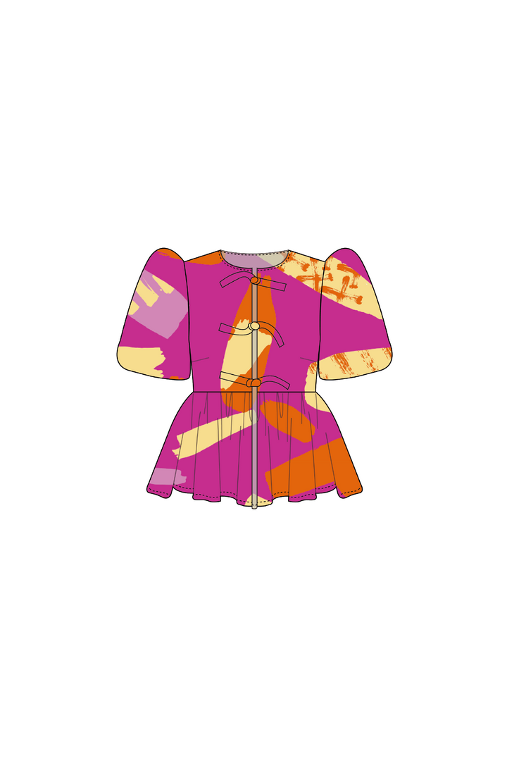 Blusa Manga Globo