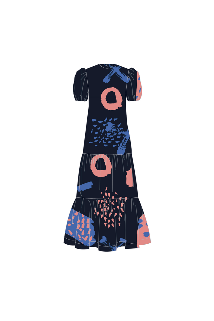Vestido Manga Corta