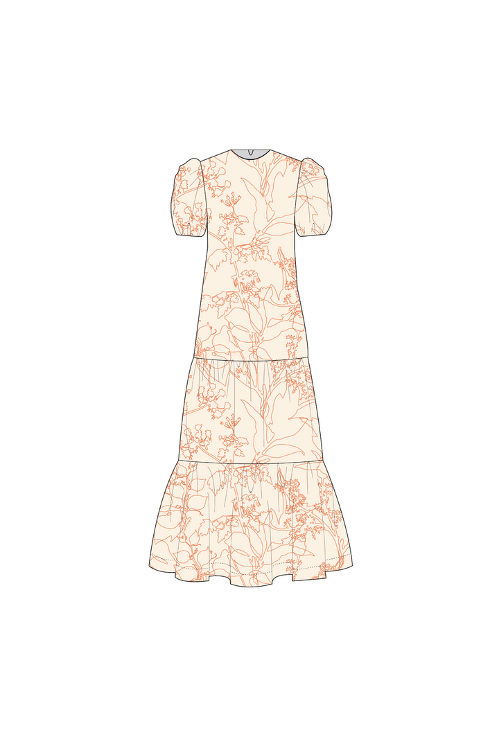 Vestido Manga Corta