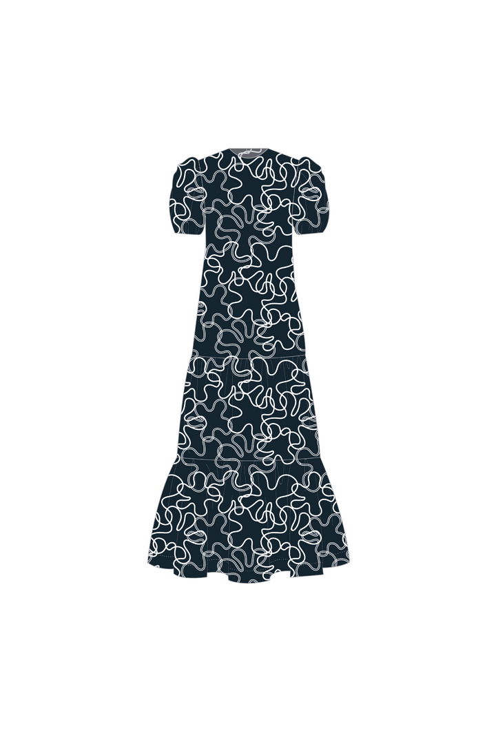 Vestido Manga Corta