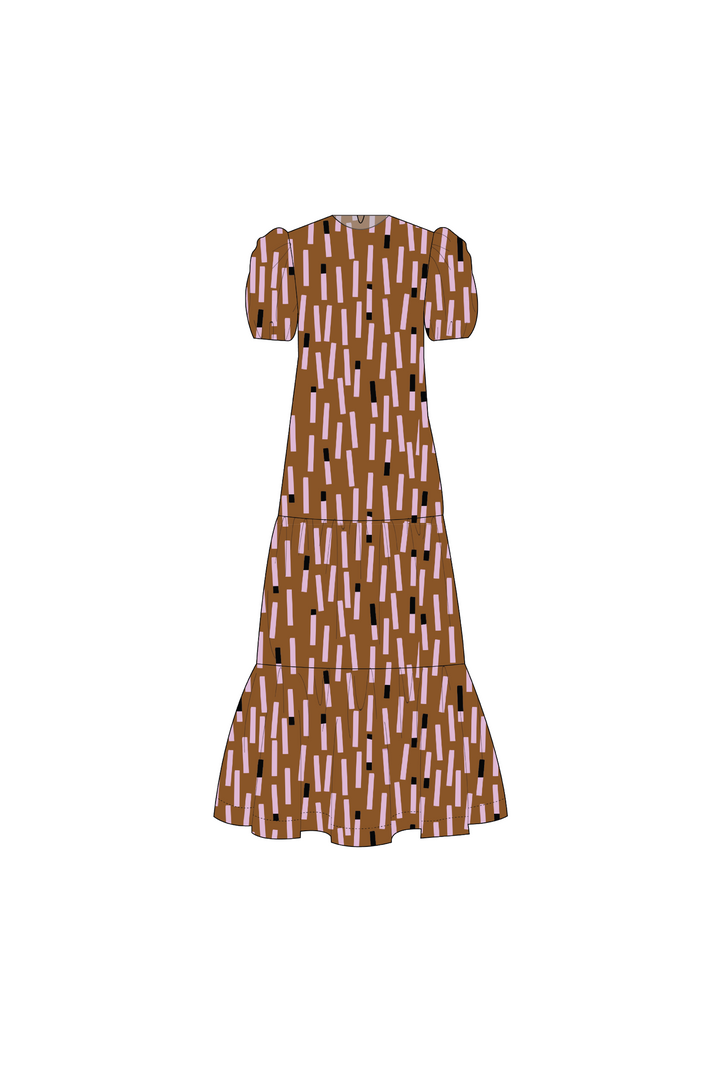 Vestido Manga Corta