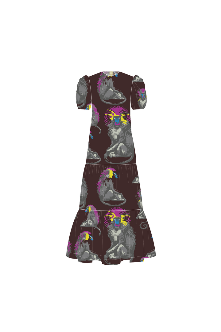 Vestido Manga Corta