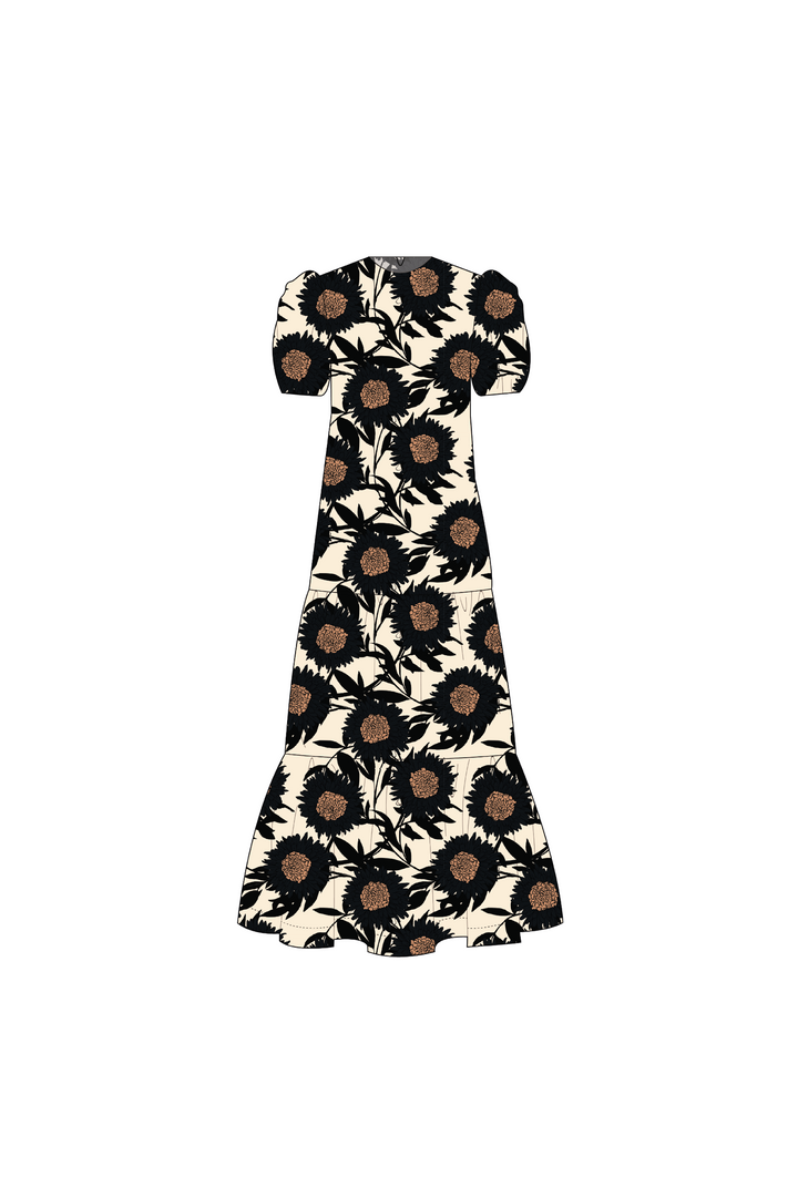 Vestido Manga Corta