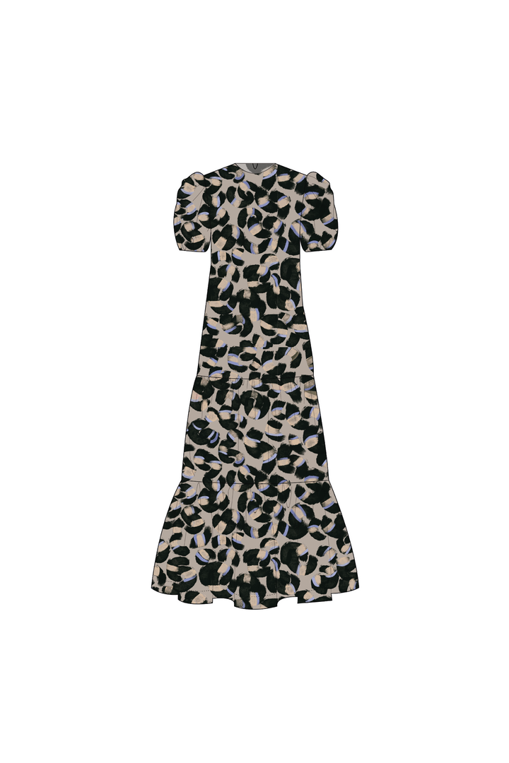 Vestido Manga Corta
