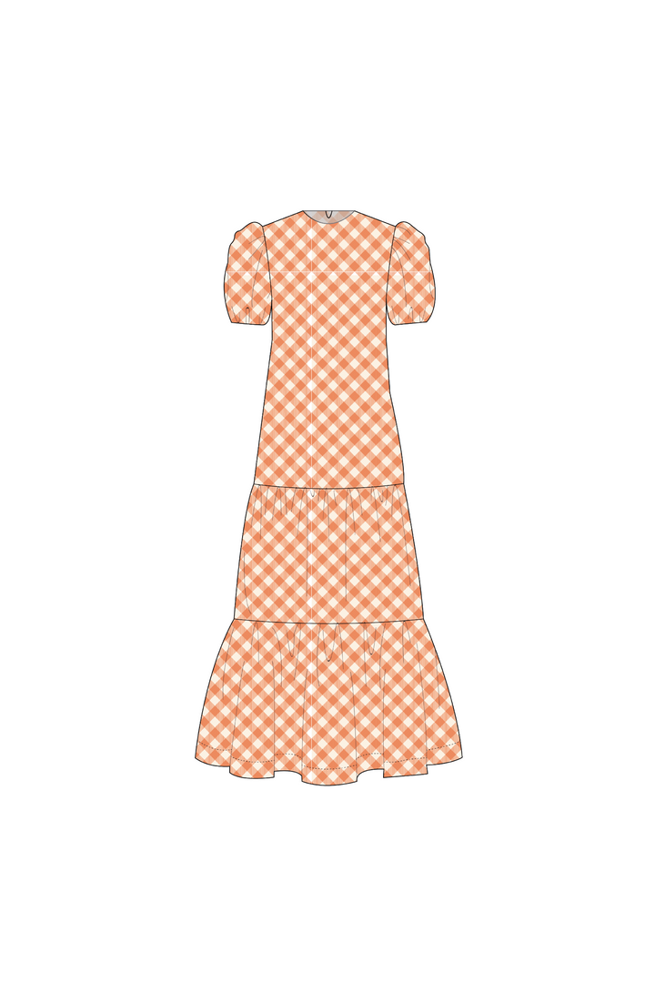 Vestido Manga Corta