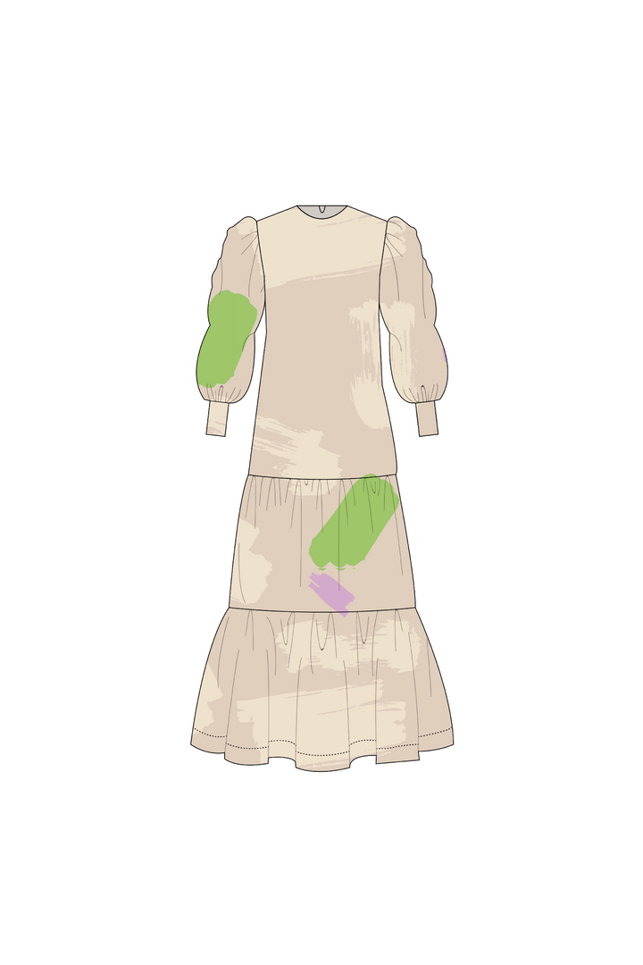 Vestido Manga Larga