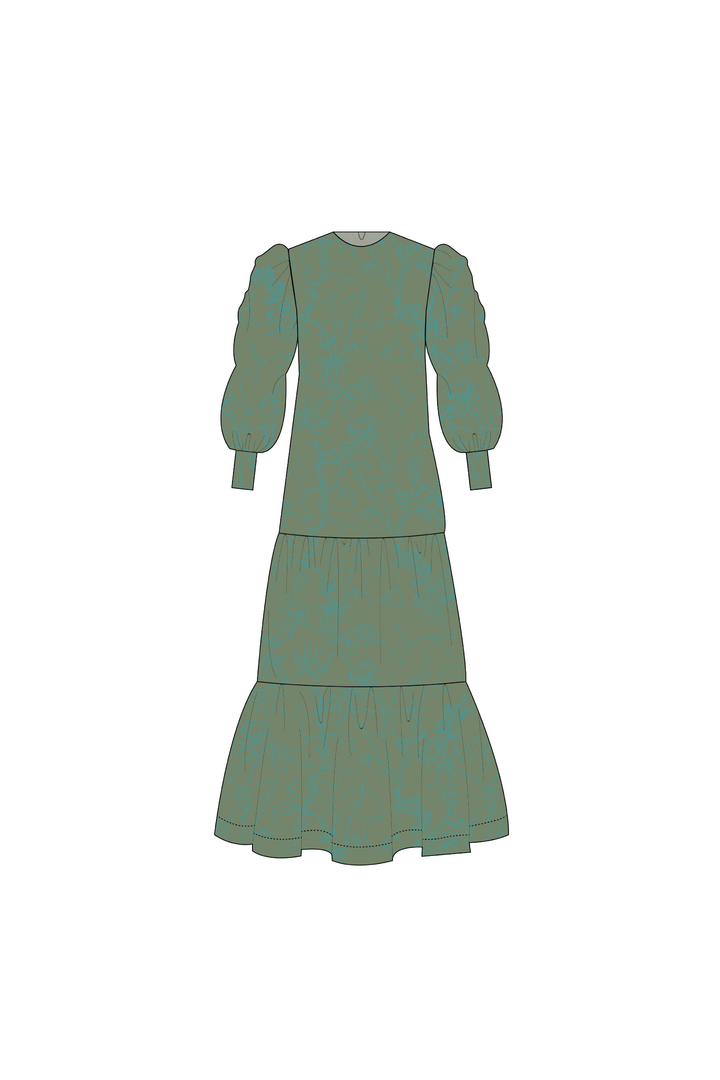 Vestido Manga Larga